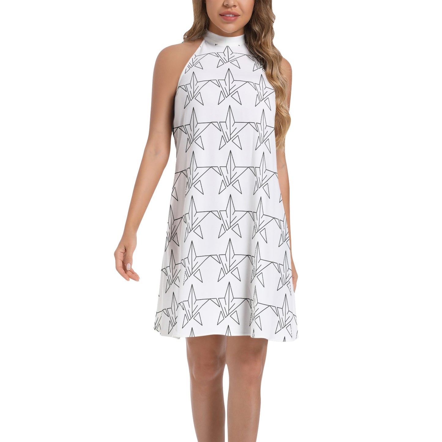 NewStar Neck Flared Dress